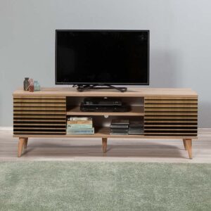 Έπιπλο τηλεόρασης Soho Megapap χρώμα sonoma 140x40x50 εκ.