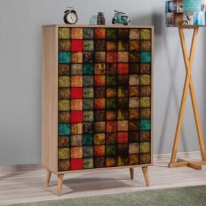 Παπουτσοθήκη - Ντουλάπι Soho Megapap χρώμα sonoma 80x36x127εκ.