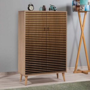 Παπουτσοθήκη - Ντουλάπι Soho Megapap χρώμα sonoma 80x36x127εκ.