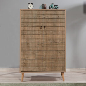 Παπουτσοθήκη - Ντουλάπι Soho Megapap χρώμα sonoma 80x36x127εκ.