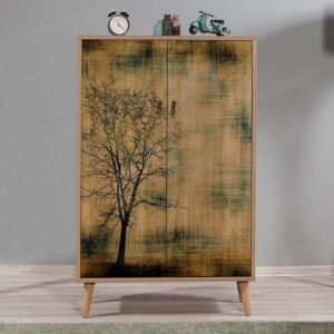 Παπουτσοθήκη - Ντουλάπι Soho Megapap χρώμα sonoma 80x36x127εκ.