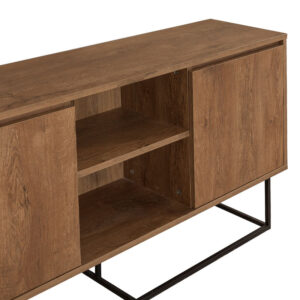 Μπουφές Amedeo Megapap χρώμα καρυδί 140x36x72εκ.