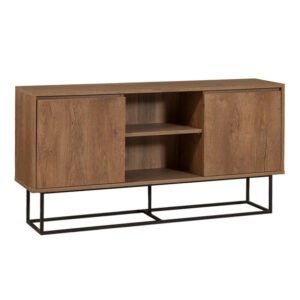 Μπουφές Amedeo Megapap χρώμα καρυδί 140x36x72εκ.