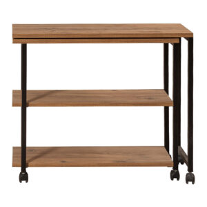 Τραπεζάκι βοηθητικό Frenk Megapap πολυμορφικό χρώμα atlantic pine 76x30x66εκ.