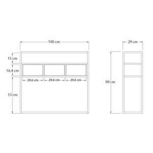 Κονσόλα Guarda Megapap χρώμα μπεζ travertine - χρυσό 100x29x90εκ.