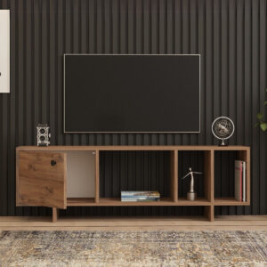 Έπιπλο τηλεόρασης Folsom Megapap χρώμα atlantic pine 140x29,9x45εκ.