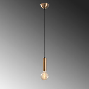 Φωτιστικό οροφής Lizy Megapap E27 μεταλλικό μονόφωτο χρώμα χρυσό vintage Ø4x111εκ.