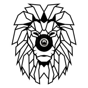 Απλίκα τοίχου Lion Megapap E27 MDF χρώμα μαύρο 39x12x49εκ.