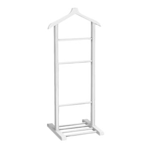 Επιδαπέδια κρεμάστρα Beta Megapap ξύλινη χρώμα λευκό 48x35x120εκ.