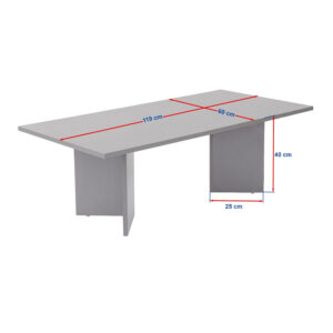Τραπεζάκι σαλονιού Sabin Megapap χρώμα καρυδί 119x60x40εκ.