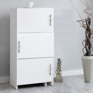 Ντουλάπι κουζίνας - μπάνιου Anna Megapap χρώμα λευκό 65x31,5x89,8εκ.