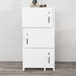 Ντουλάπι κουζίνας - μπάνιου Anna Megapap χρώμα λευκό 65x31,5x89,8εκ.