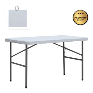 Τραπέζι catering - συνεδρίου Capri Megapap πτυσσόμενο - βαλίτσα χρώμα λευκό του πάγου 120x60x74εκ.