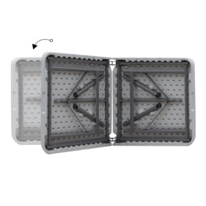 Τραπέζι catering - συνεδρίου Capri Megapap πτυσσόμενο - βαλίτσα χρώμα λευκό του πάγου 120x60x74εκ.