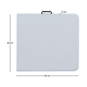 Τραπέζι catering - συνεδρίου Capri Megapap πτυσσόμενο - βαλίτσα χρώμα λευκό του πάγου 120x60x74εκ.