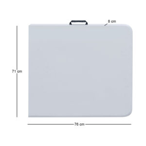 Τραπέζι catering - συνεδρίου Capri Megapap πτυσσόμενο - βαλίτσα χρώμα λευκό του πάγου 152x70x74εκ.