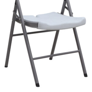 Καρέκλα catering - συνεδρίου Capri Megapap πτυσσόμενη χρώμα λευκό του πάγου 45x50x88εκ.