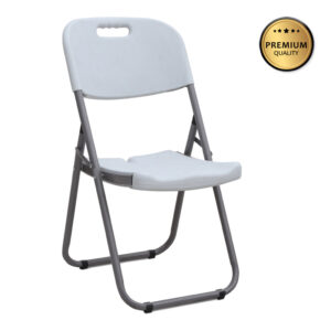 Καρέκλα catering - συνεδρίου Capri Megapap πτυσσόμενη χρώμα λευκό του πάγου 45x50x88εκ.