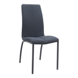 Σετ τραπεζαρία 5τμχ Darlen - Fina Megapap χρώμα sapphire oak - ανθρακί 125x72x74εκ.