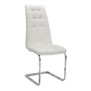 Σετ τραπεζαρία 5τμχ Darlen - Vela Megapap χρώμα καρυδί - λευκό 125x72x74εκ.