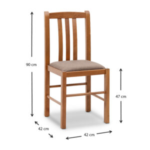 Σετ τραπεζαρίας Adare Megapap 5 τμχ μασίφ ξύλο - MDF με επεκτεινόμενο τραπέζι 140/180x78x77εκ.