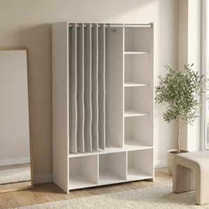 Unit ντουλάπα ανοιχτή 105x48,25x180,4εκ. Λευκό