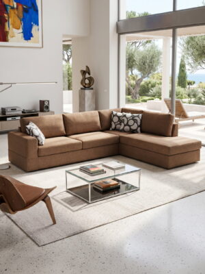 Γωνιακός καναπές Must-Αριστερή-295φ 230β εκ.-MInk