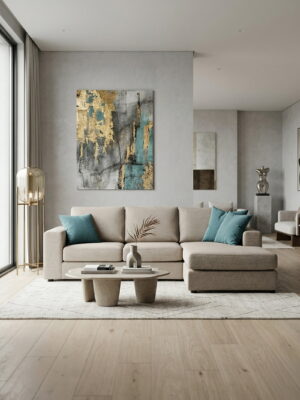 Γωνιακός καναπές Lina-Mpez Anoixto-265 x 170 εκ.-Με Μπαούλο