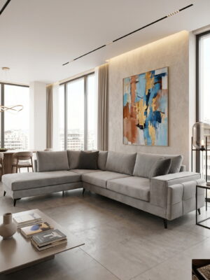 Γωνιακός καναπές Siena-Gkri-Δεξιά