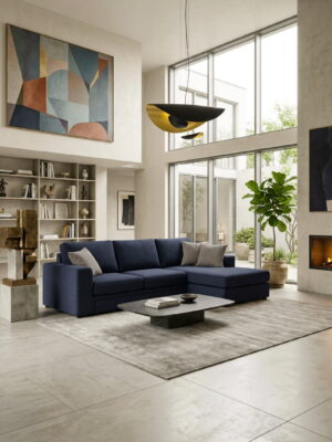 Γωνιακός καναπές Lina plus-Mple Special-265 x 150 εκ.-Αριστερή