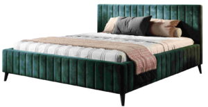 Επενδυμένο κρεβάτι Margo-180 x 200-Prasino