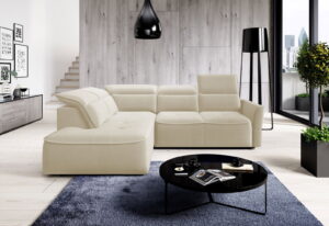 Γωνιακός καναπές Morello L-Ekrou-Αριστερή