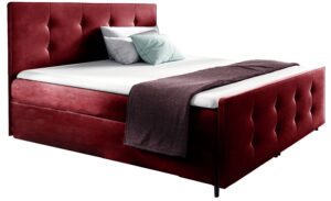 Επενδυμένο κρεβάτι Viena-Kokkino-140 x 200
