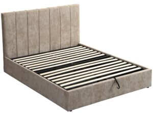 Επενδυμένο κρεβάτι Denzel-Xaki-160x200-Lift-Storage