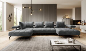 Γωνιακός καναπές Model Plus-Gkri-Αριστερή