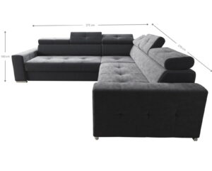 Γωνιακός Καναπές April Plus-Petrol-Αριστερή