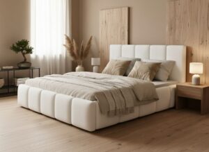 Κρεβάτι Edvi-160 x 200-Leuko-Με μηχανισμό ανύψωσης