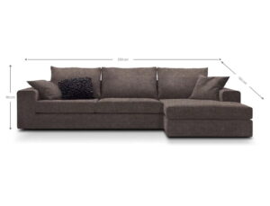 Γωνιακός καναπές Mission-Προσαρμόσιμη-250φ 165β εκ.-Staxti