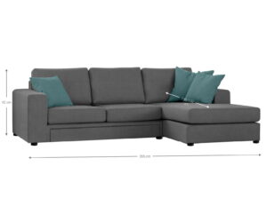 Γωνιακός καναπές Lina plus-Mple Special-265 x 150 εκ.-Αριστερή