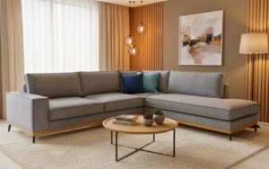 Γωνιακός καναπές Fredrik-Smoke-Δεξιά