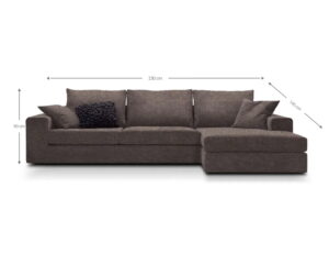 Γωνιακός καναπές Mission-Προσαρμόσιμη-230φ 145β εκ.-Staxti