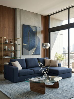 Γωνιακός καναπές Lina-Mple Special-265 x 170 εκ.-Με Μπαούλο